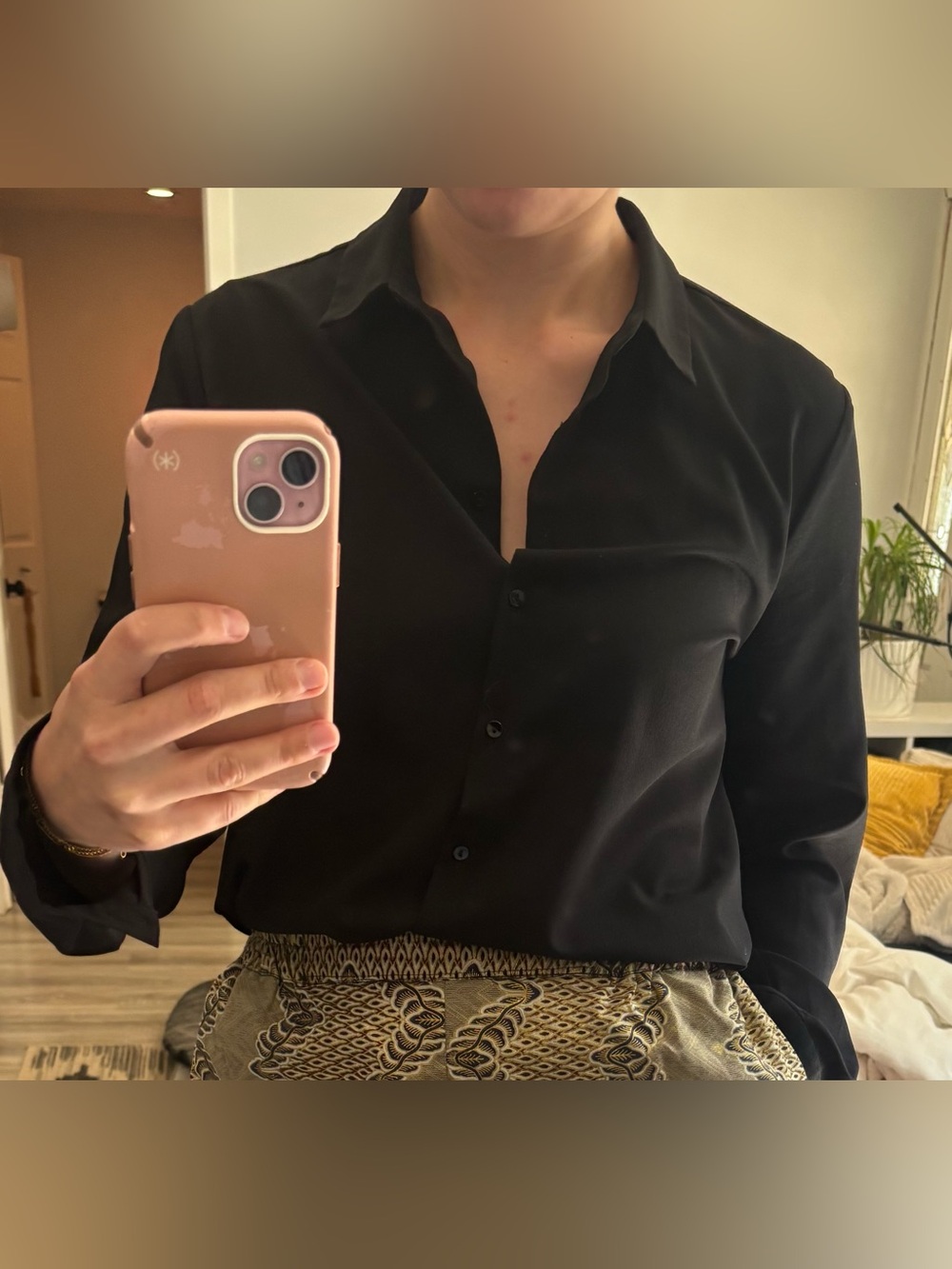 Dex Black Button-Down Shirt